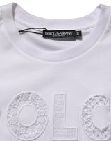 Dolce & Gabbana White Logo Round Neck Sleeveless T-shirt
