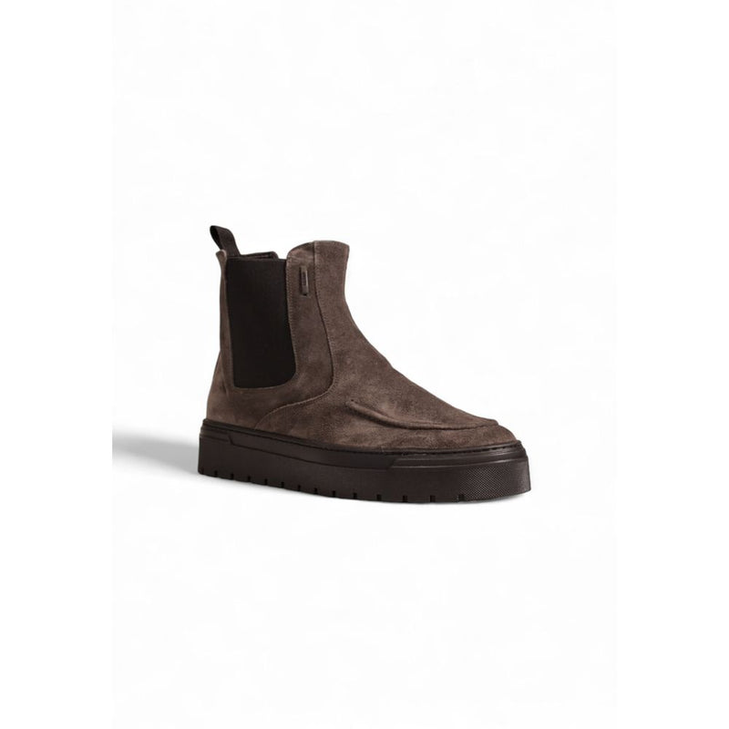 Antony Morato Gray Suede Leather Chelsea Boots for Men