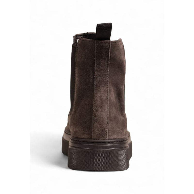 Antony Morato Gray Suede Leather Chelsea Boots for Men