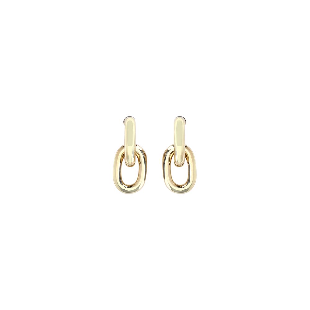 Rabanne Double XL Link Gold Resin Earrings