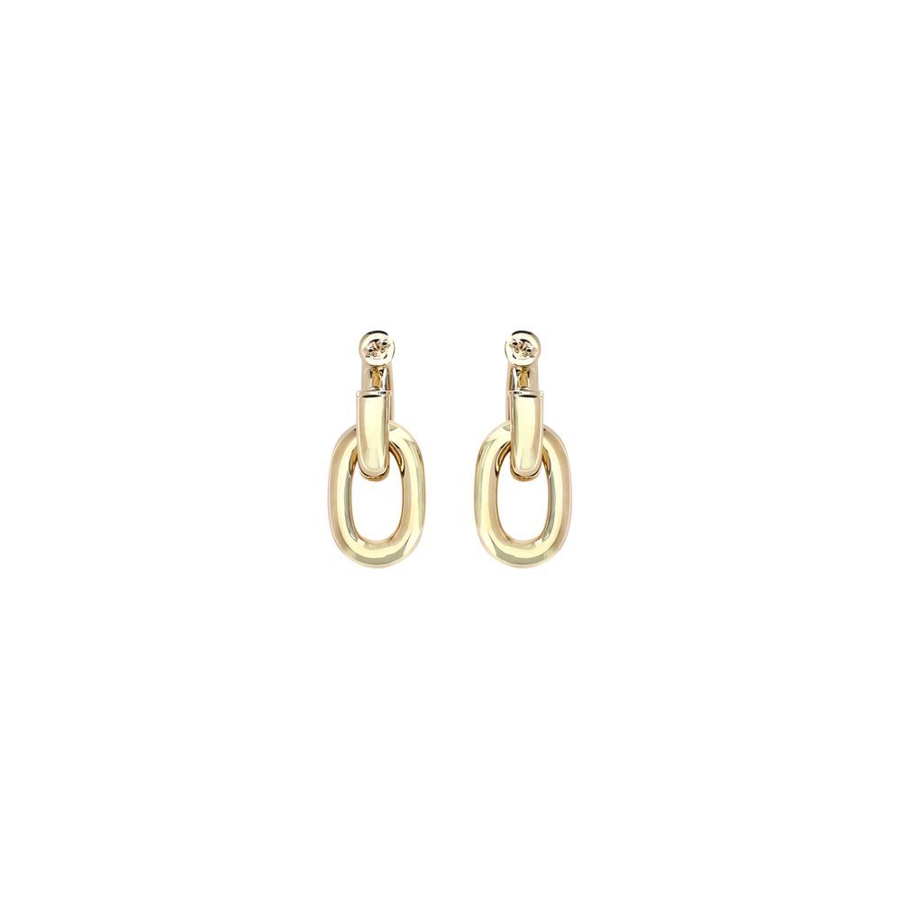 Rabanne Double XL Link Gold Resin Earrings