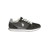 U.S. POLO ASSN. Black Polyurethane Men's Sneakers - Urban Style