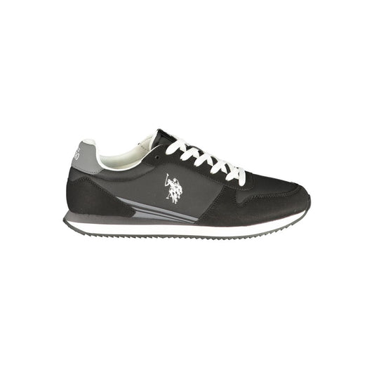 U.S. POLO ASSN. Black Polyurethane Men's Sneakers for Urban Style