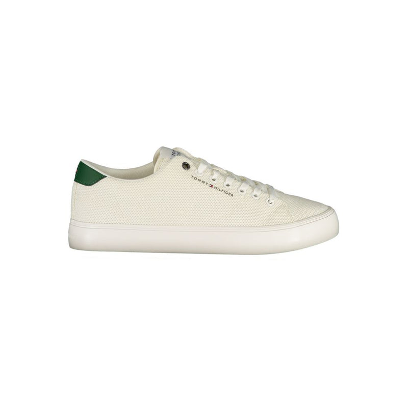 Tommy Hilfiger Bianco Polyester Men's Sneaker