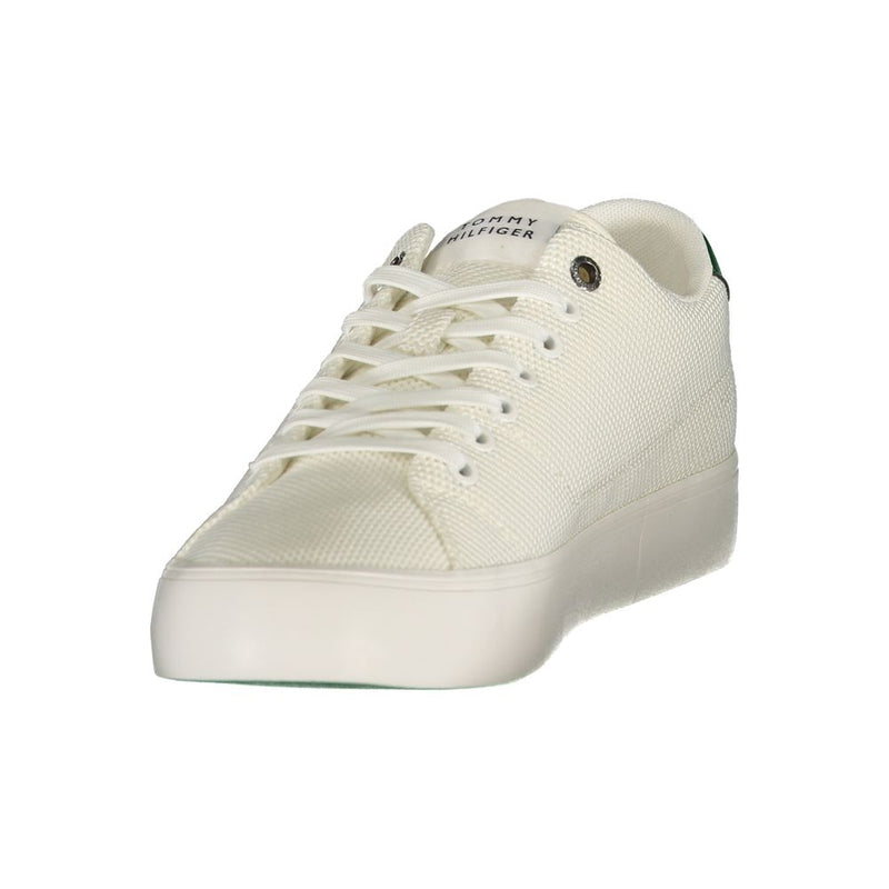 Tommy Hilfiger Bianco Polyester Men's Sneaker