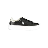 U.S. POLO ASSN. Black Women's Sneaker with Silver Details