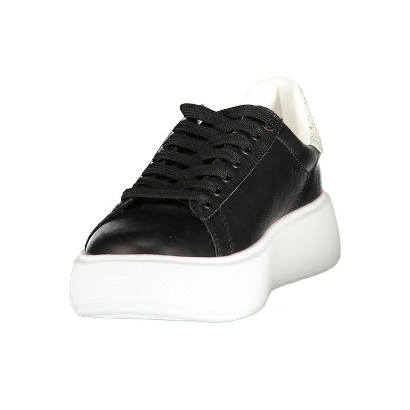 U.S. POLO ASSN. Black Women's Sneaker with Silver Details