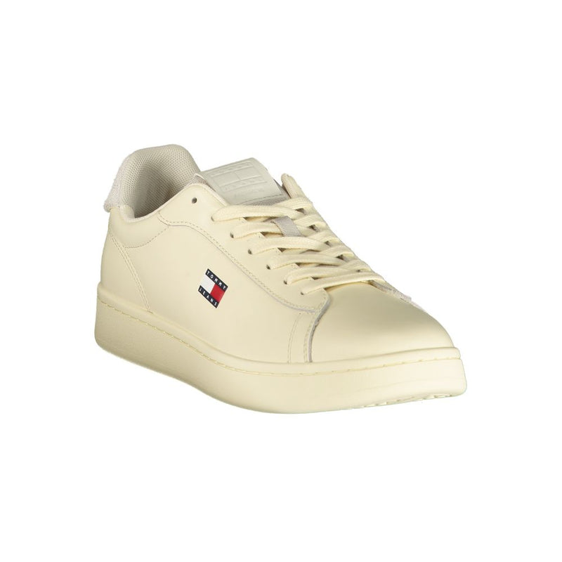 Tommy Hilfiger Beige Polyurethane Men's Sneaker