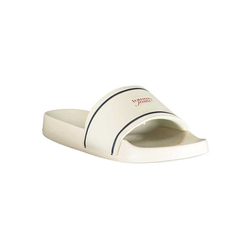 Tommy Hilfiger White Polyurethane Women's Slipper