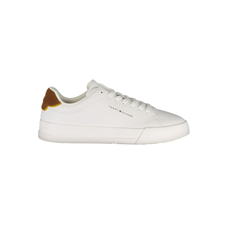 Tommy Hilfiger White Polyester Athletic Sneakers for Men