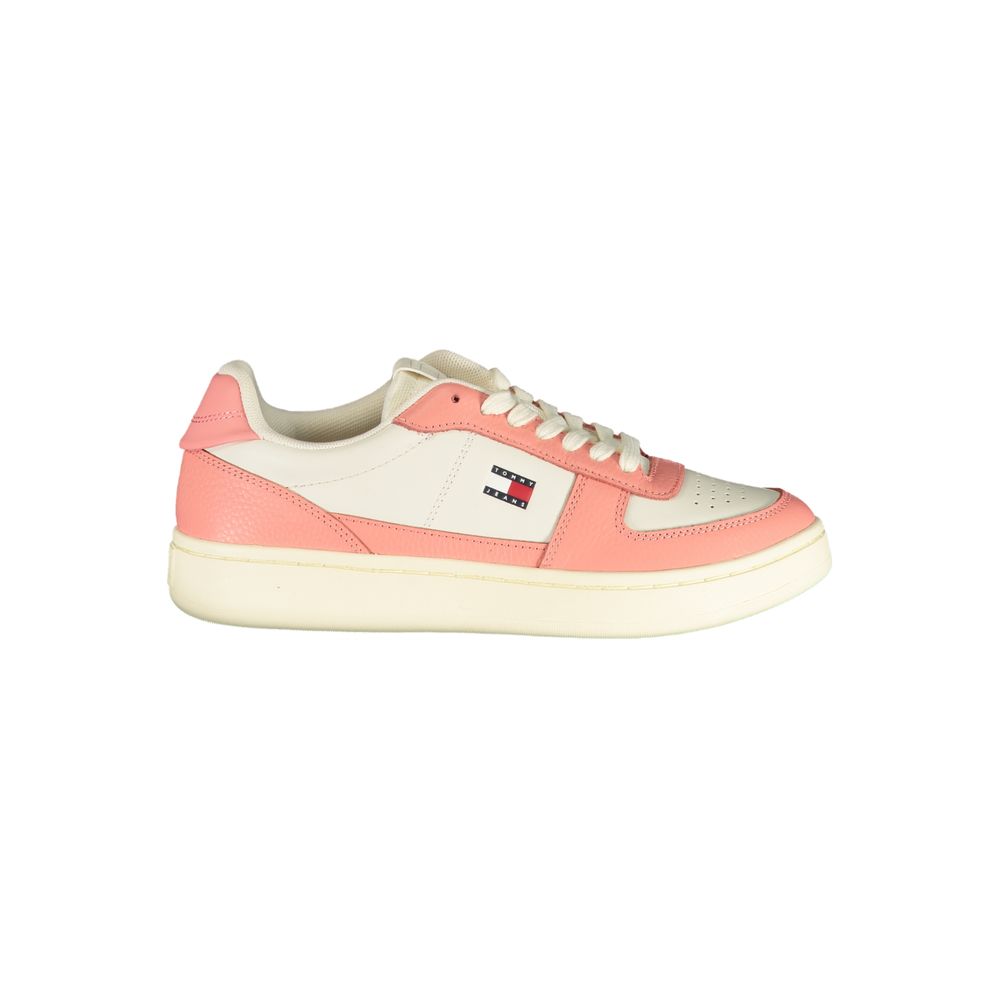 Tommy Hilfiger White Polyester Athletic Sneakers for Women