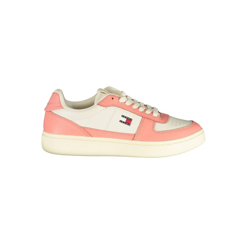 Tommy Hilfiger White Polyester Athletic Sneakers for Women