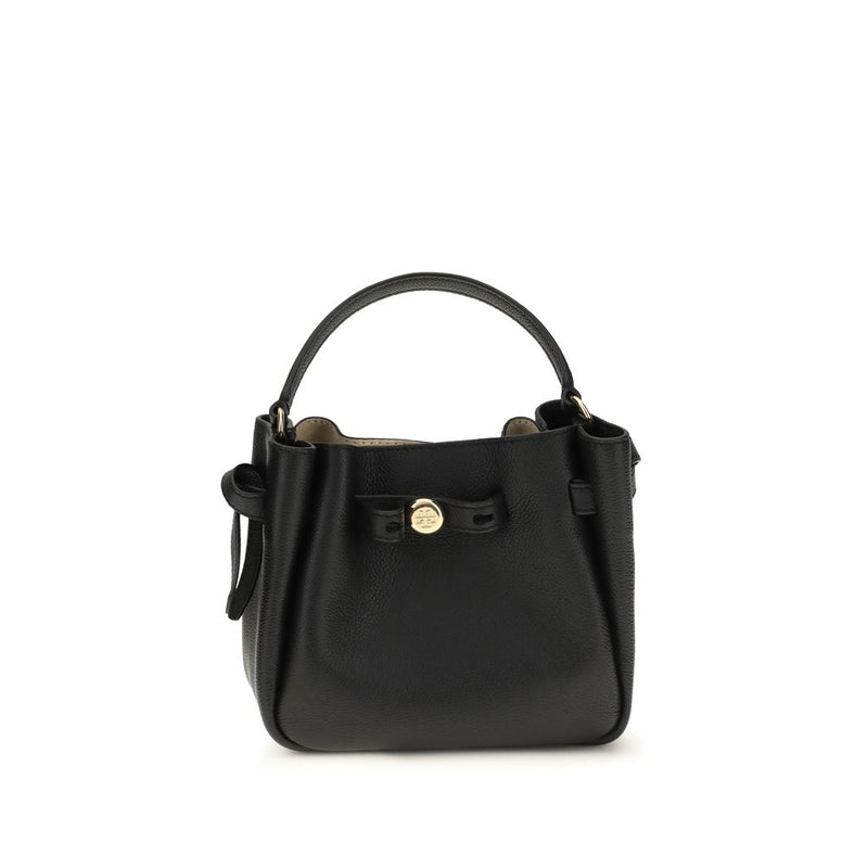 Tory Burch Black Calf Leather Bos Taurus Shoulder Bag