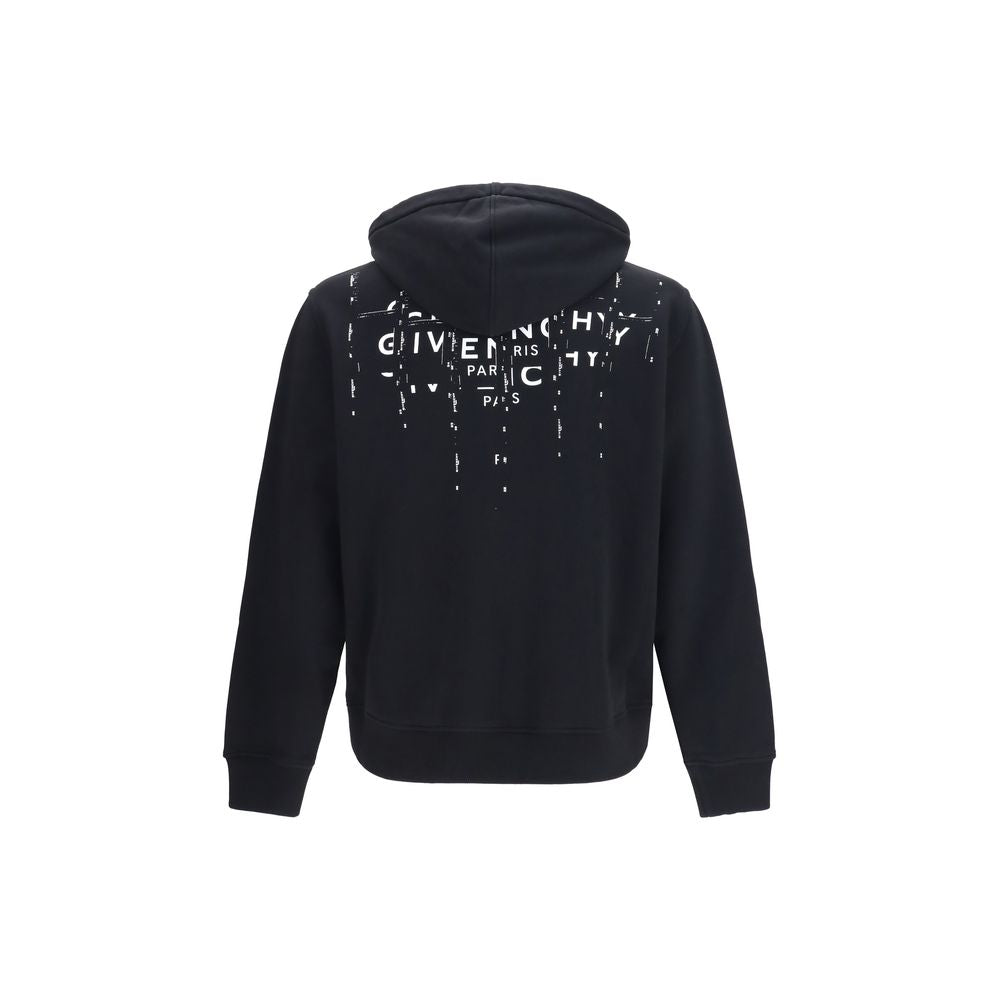 Givenchy Black Cotton Sweatshirt with Photographic Negative Print