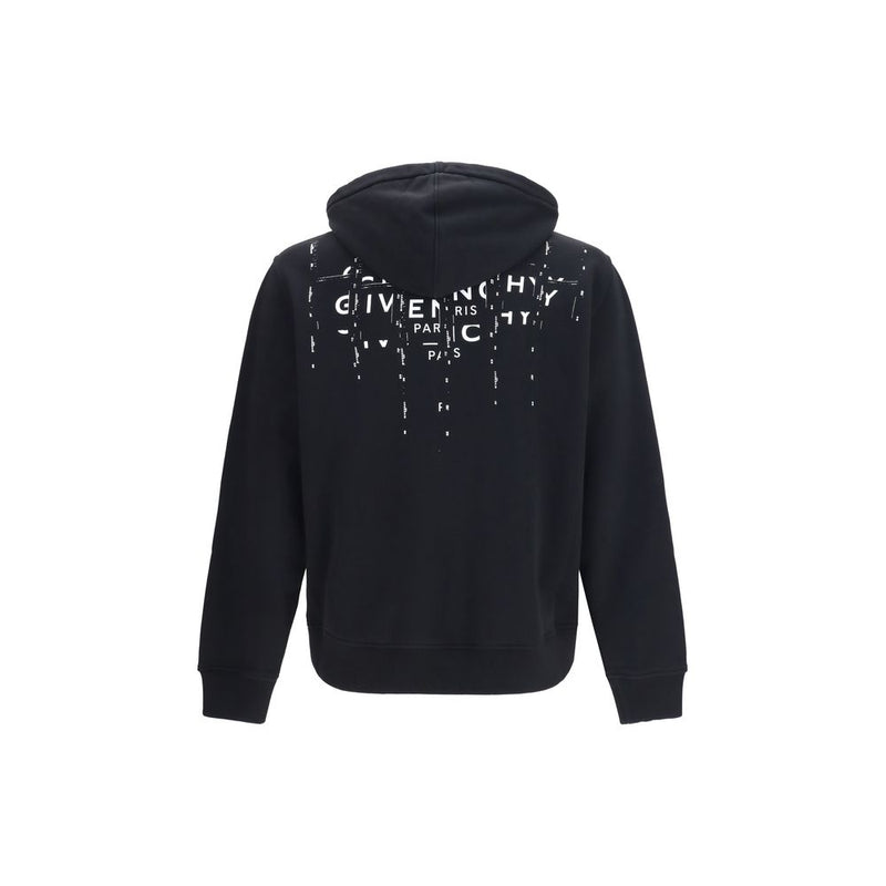 Givenchy Black Cotton Sweatshirt with Photographic Negative Print