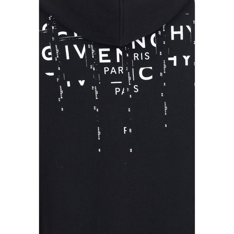Givenchy Black Cotton Sweatshirt with Photographic Negative Print