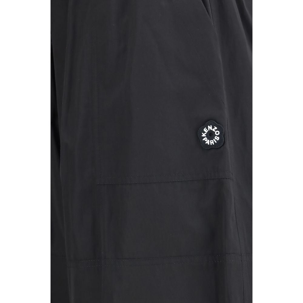 Kenzo Black Polyester Casual Cargo Pants for Women