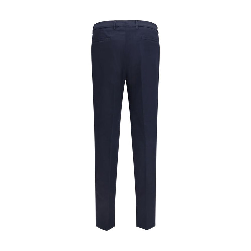 Brunello Cucinelli Black Cotton Chino Pants for Men