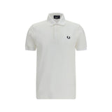 Fred Perry M3 White Cotton Piqué Polo T-Shirt