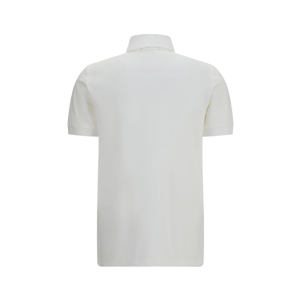 Fred Perry M3 White Cotton Piqué Polo T-Shirt