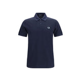 Fred Perry M3 Blue Cotton Piqué Polo T-Shirt