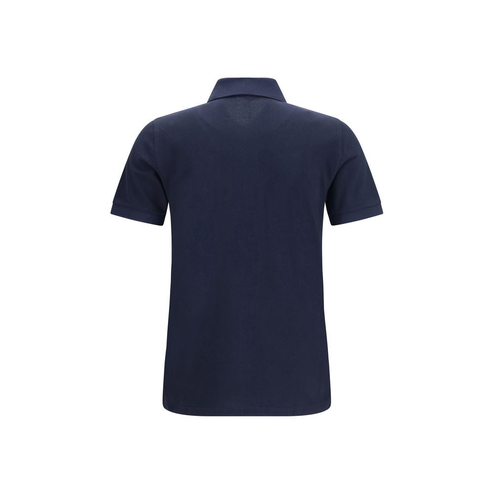 Fred Perry M3 Blue Cotton Piqué Polo T-Shirt