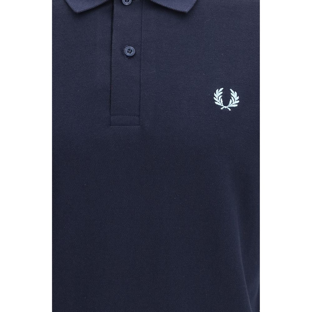 Fred Perry M3 Blue Cotton Piqué Polo T-Shirt
