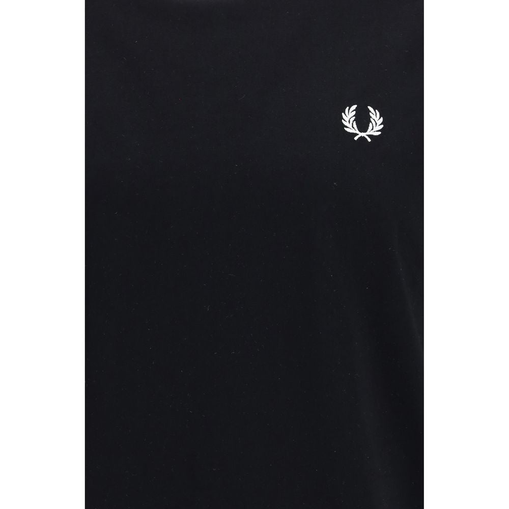 T-shirt en coton noir Fred Perry Ringer
