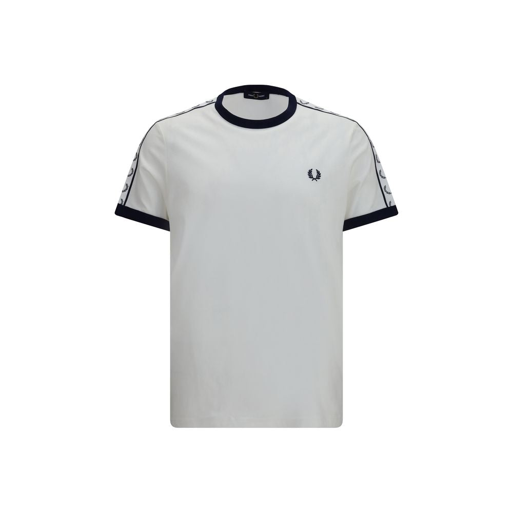 Fred Perry Ringer T-Shirt en Coton Blanc pour Homme