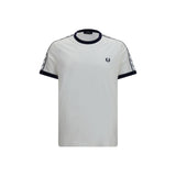 Fred Perry Ringer T-Shirt en Coton Blanc pour Homme