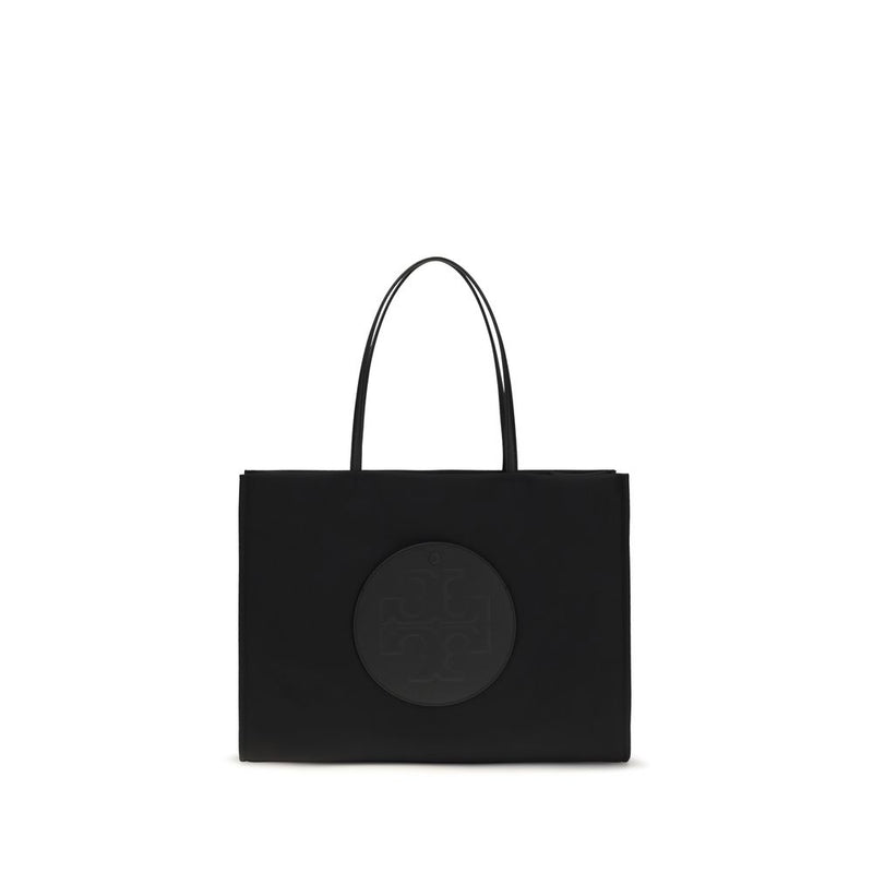 Tory Burch Ella Tote Bag - Black Nylon Handbag