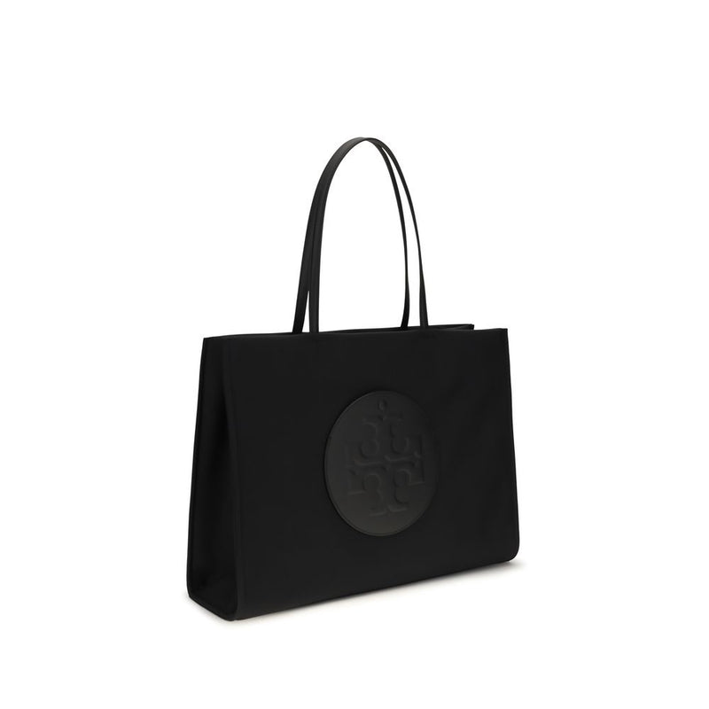 Tory Burch Ella Tote Bag - Black Nylon Handbag