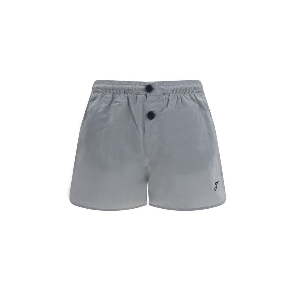 Jacquemus Gray Polyamide Bermuda Shorts for Men