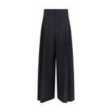 Brunello Cucinelli Black Cotton Casual Pants for Women