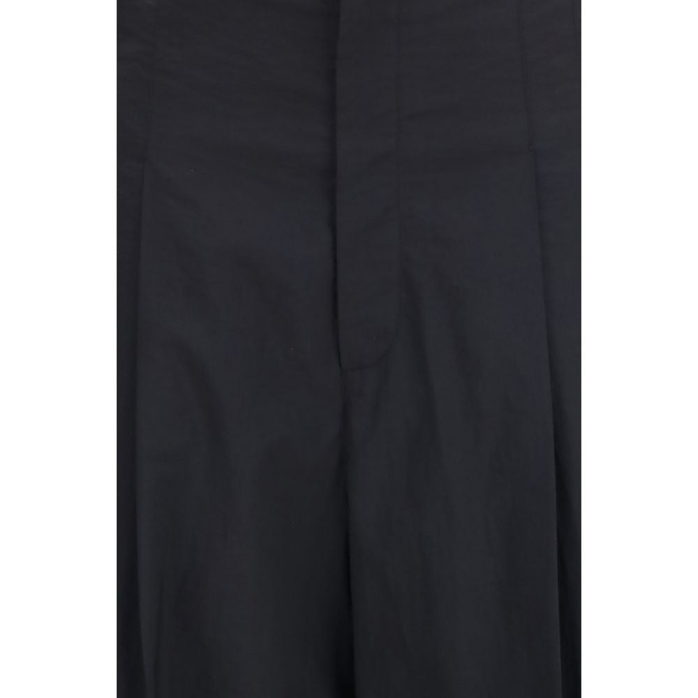 Brunello Cucinelli Black Cotton Casual Pants for Women