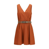 Brunello Cucinelli Orange Cotton Casual Dress for Women