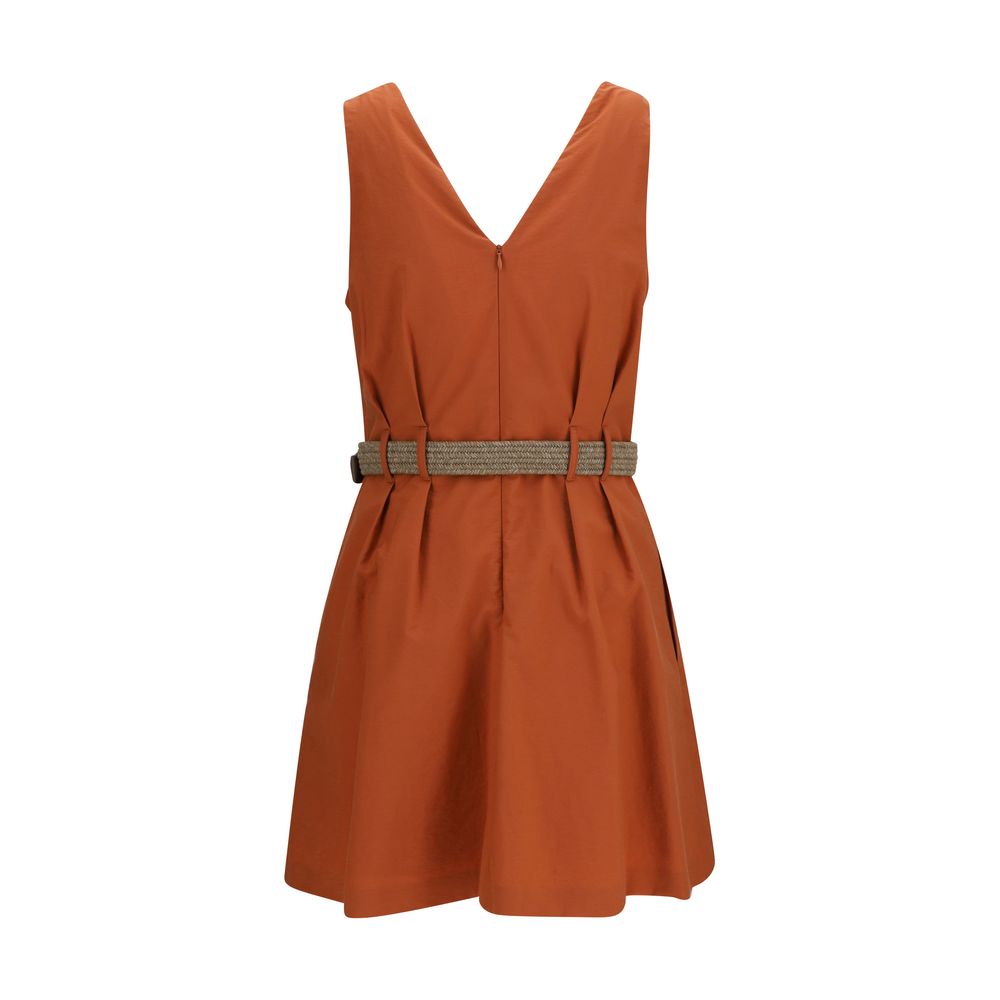 Brunello Cucinelli Orange Cotton Casual Dress for Women