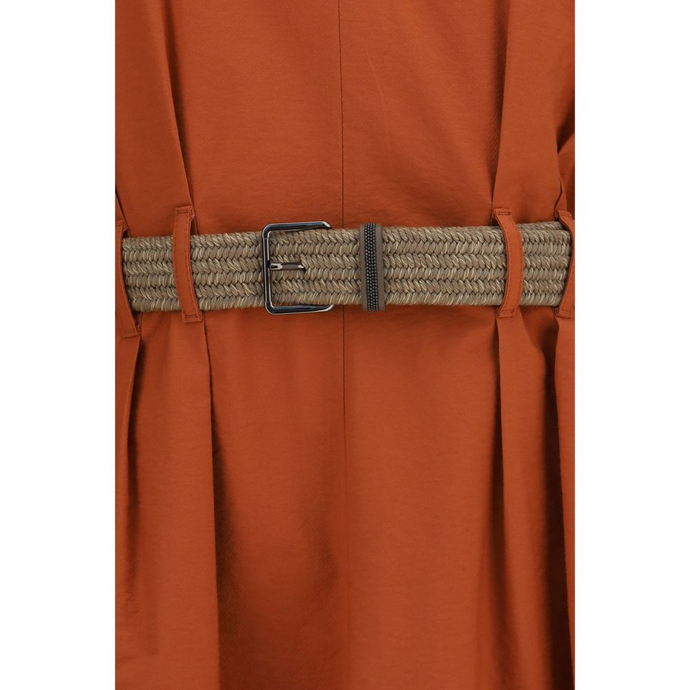 Brunello Cucinelli Orange Cotton Casual Dress for Women