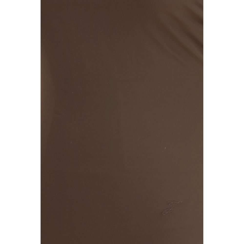 Jacquemus Cabana Brown Polyamide One-Piece Swimsuit