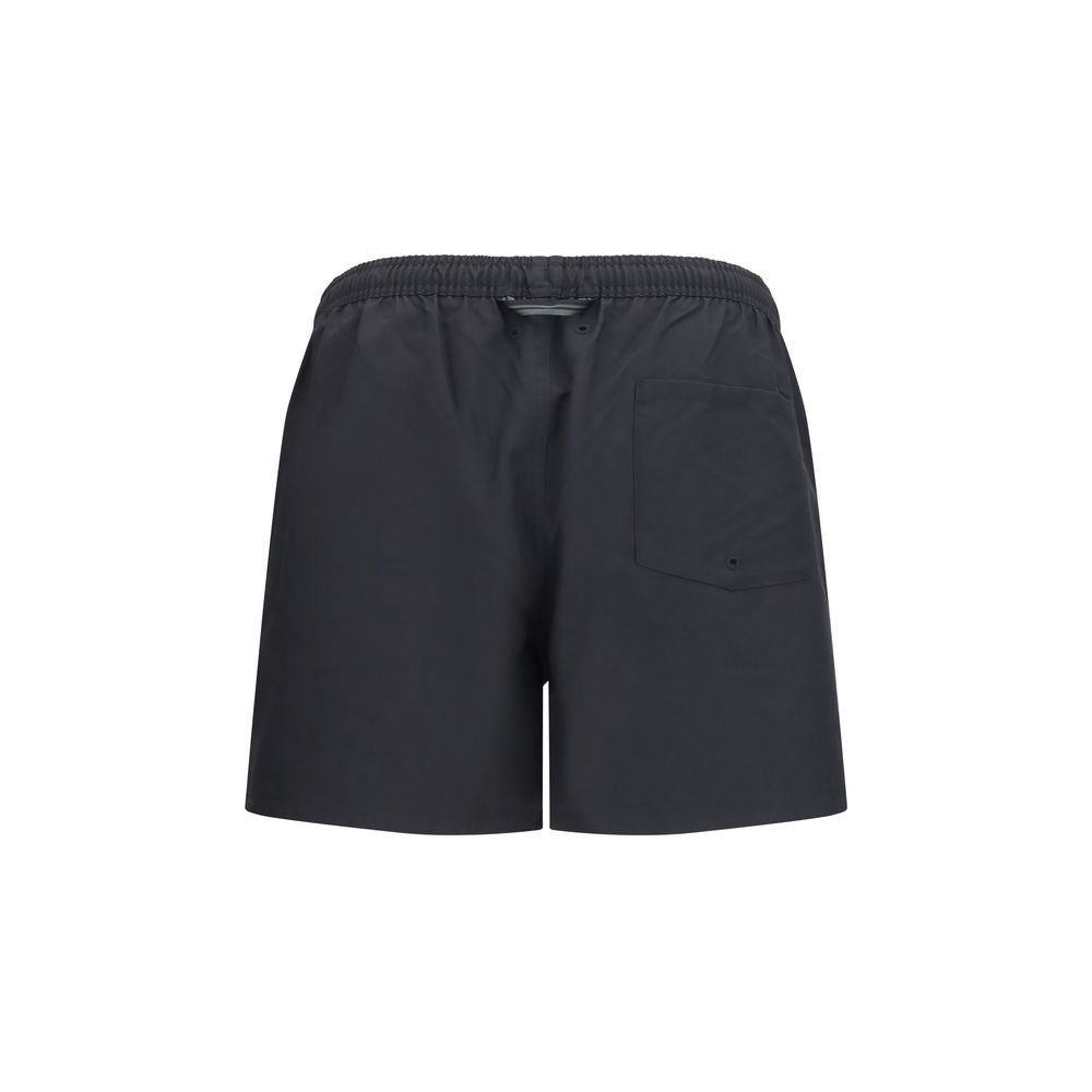 Fred Perry Black Recycled Polyester Swim Shorts