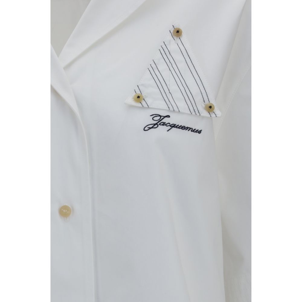 Chemise en Coton Blanc La Chemise Marin de Jacquemus