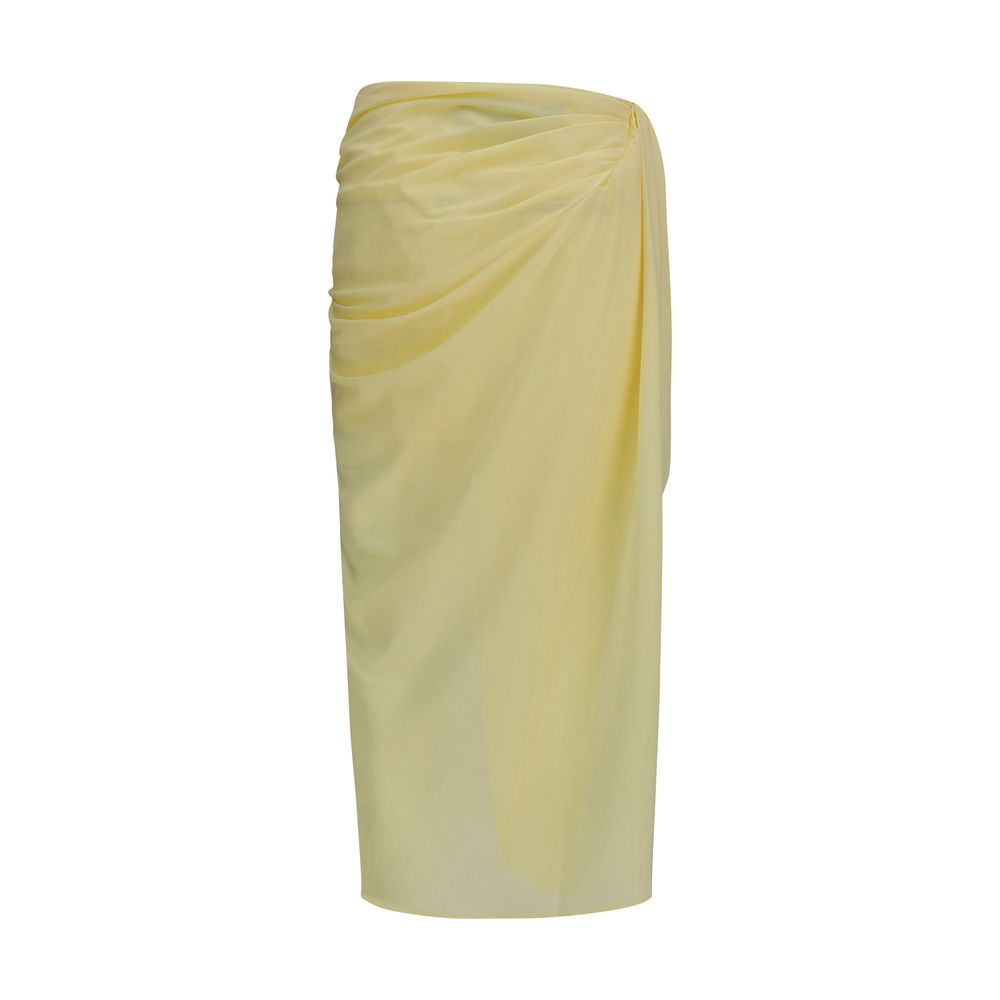 Jupe midi bicolore en polyester Jacquemus