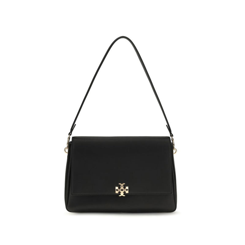 Tory Burch Black Calf Leather Bos Taurus Shoulder Bag