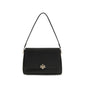 Tory Burch Black Calf Leather Bos Taurus Shoulder Bag