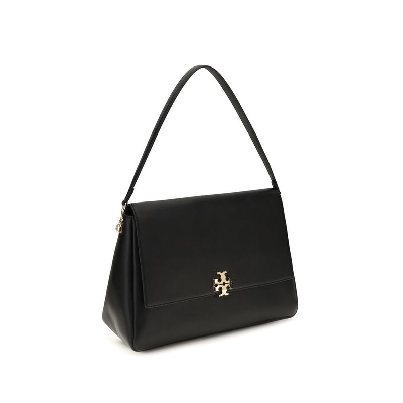 Tory Burch Black Calf Leather Bos Taurus Shoulder Bag