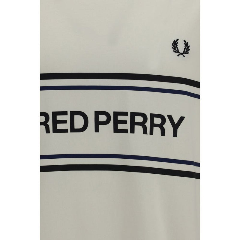 Fred Perry Beige Cotton Sportswear T-Shirt for Men