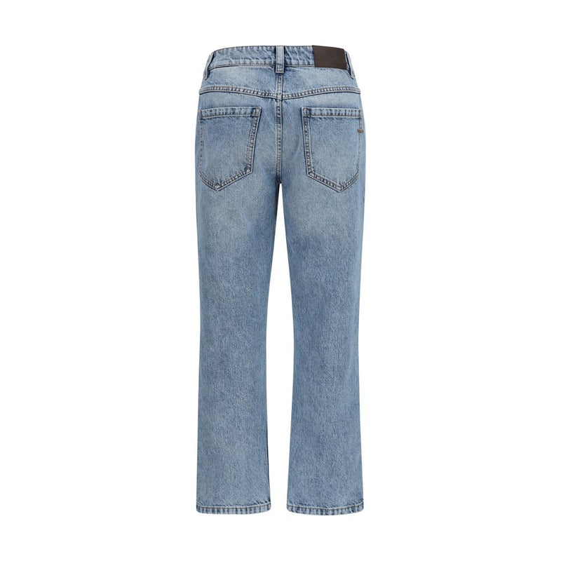 Jean droit en coton bleu Brunello Cucinelli