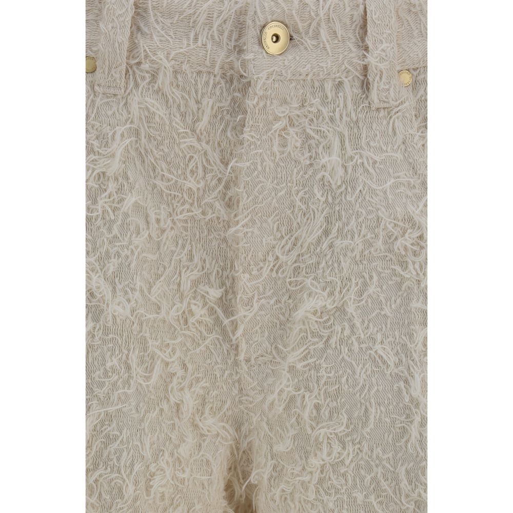 Brunello Cucinelli Beige Cotton Cropped Pants for Women
