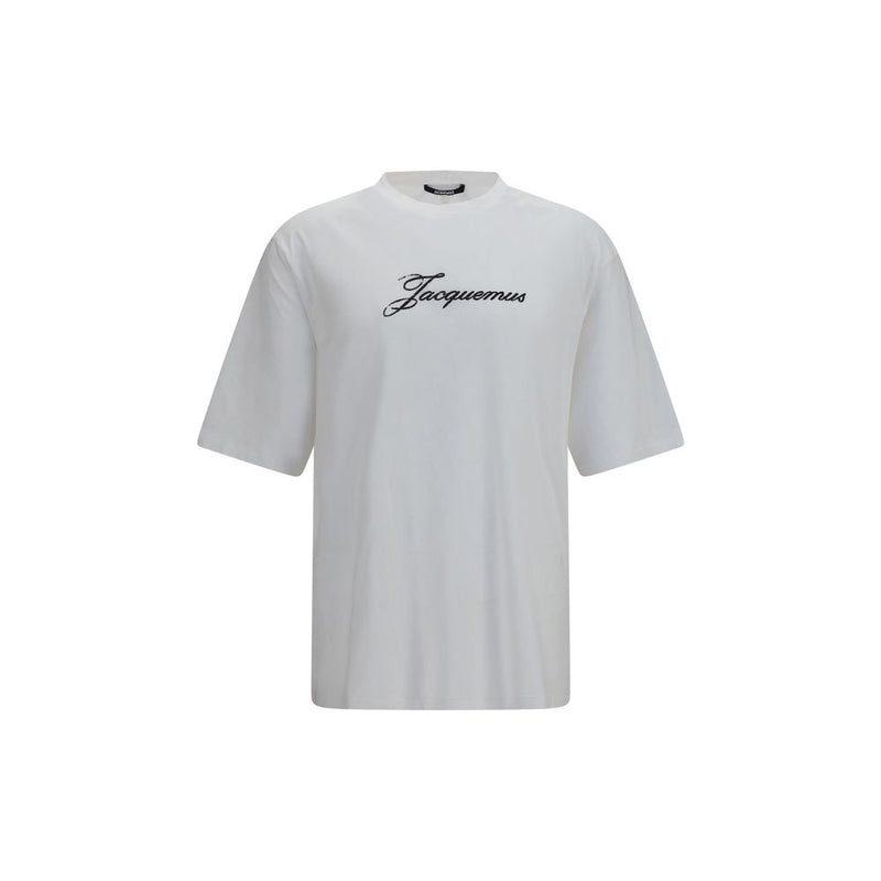 Jacquemus White Cotton T-Shirt - Oversized Fit