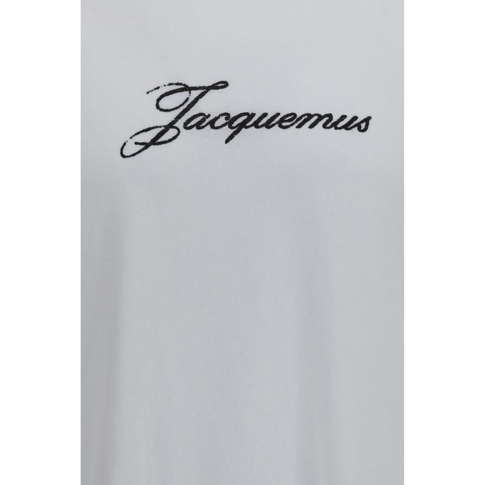 Jacquemus White Cotton T-Shirt - Oversized Fit
